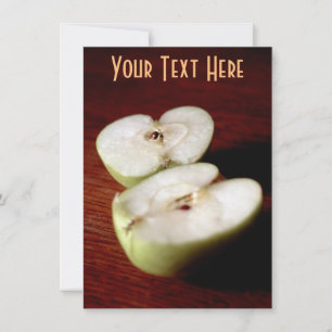 Carte Pomme personnalisable