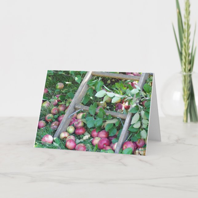 Carte Pommes un jour d'automne (Devant)