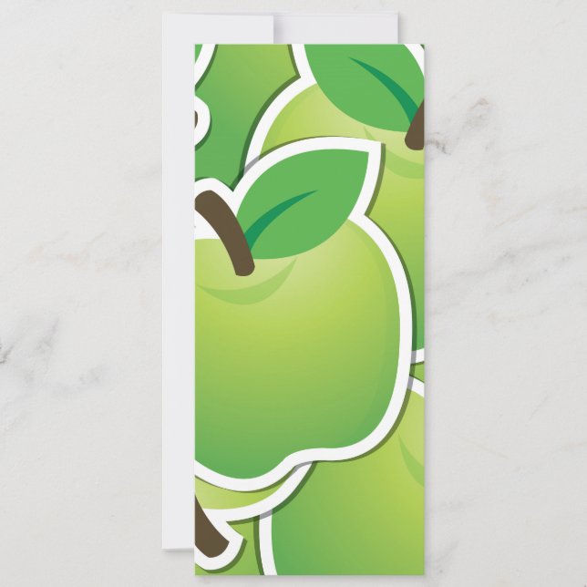 Carte Pommes vertes funky (Devant)