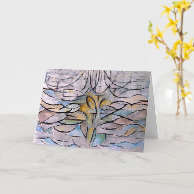 Carte Pommier à fleurs - Piet Mondrian - (Fleur jaune)