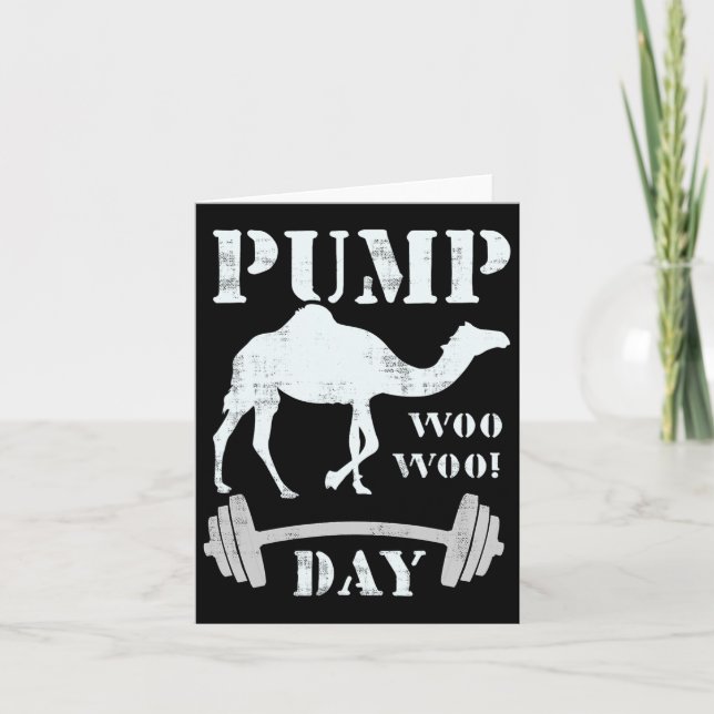 Carte Pompe Jour Poids Bodybuilding Joke Tee Gym H (Devant)