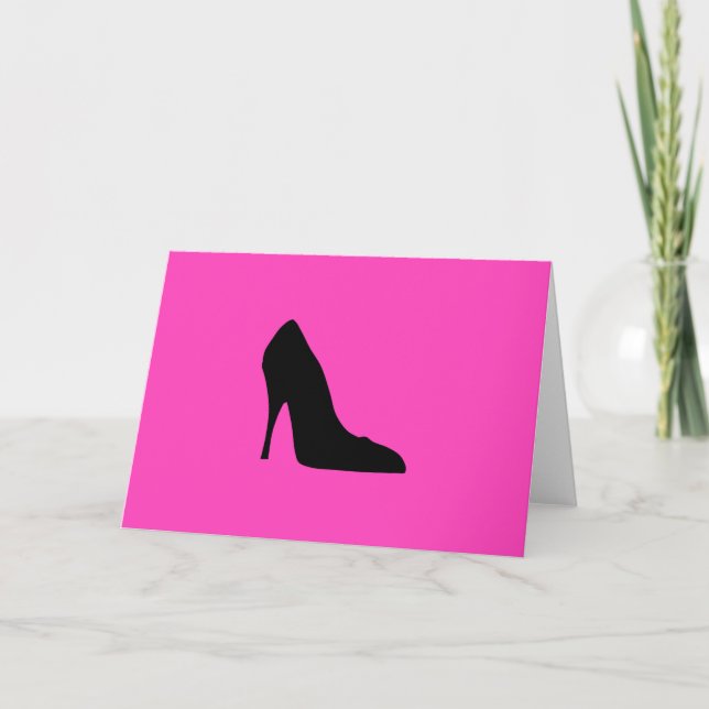Carte Pompes noires et roses (Devant)