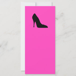 Carte Pompes noires et roses