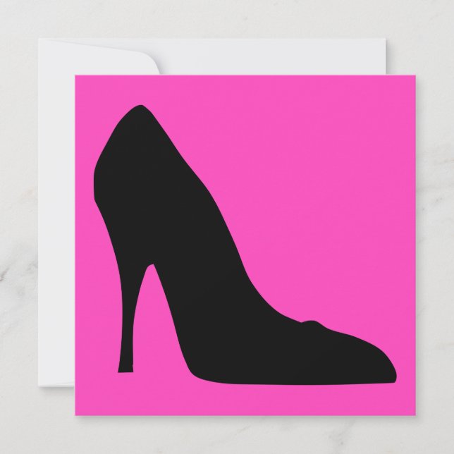 Carte Pompes noires et roses (Devant)