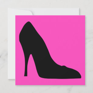 Carte Pompes noires et roses