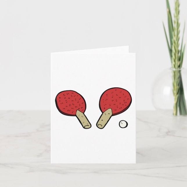 Carte Pong De Tennis De Table (Devant)