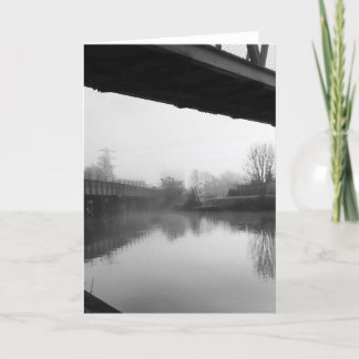 Carte Pont au-dessus de l'eau préoccupée