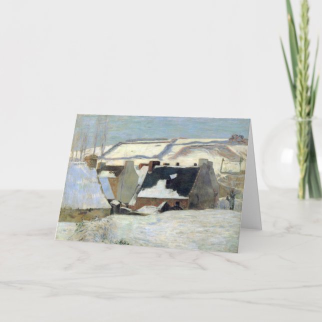 Carte Pont-Aven sous la neige | Paul Gauguin (Devant)