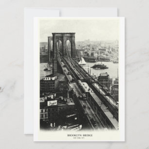 Carte Pont Brooklyn 1900