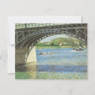 Carte Pont d'Argenteuil par Gustave Caillebotte