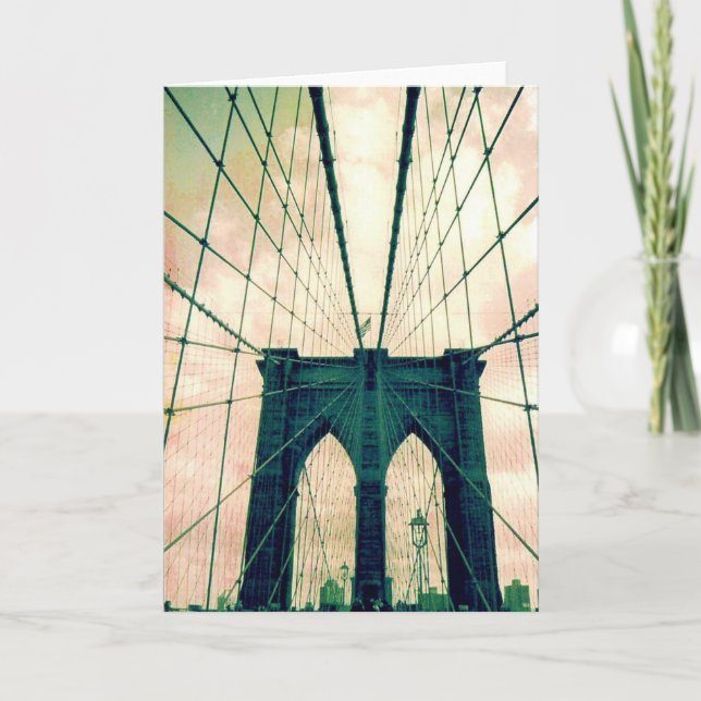 Carte pont de Brooklyn (Devant)