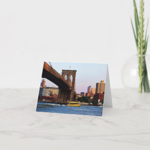 Carte Pont de Brooklyn en photo d'original de NYC