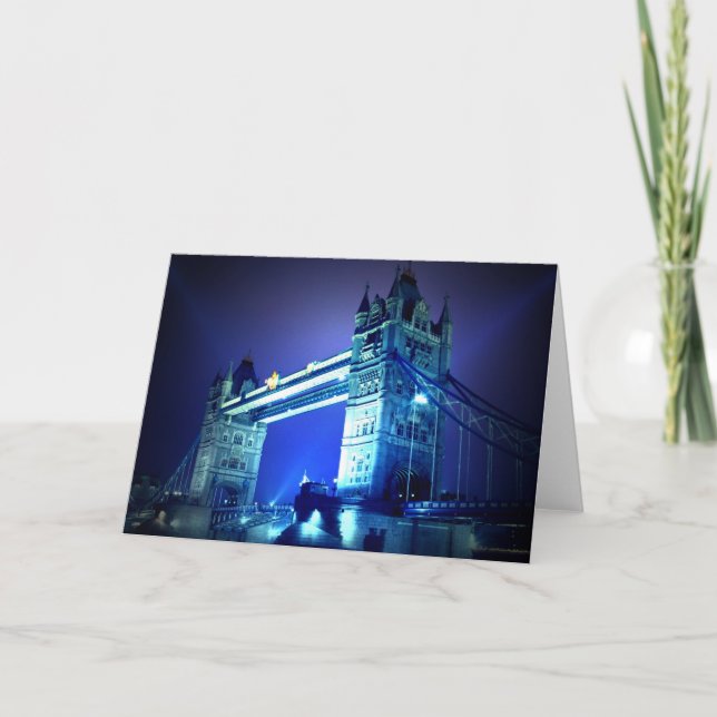 Carte Pont de Londres de nuit (Devant)