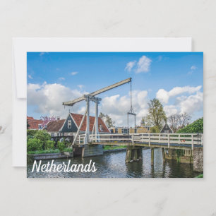 Carte Pont hollandais en bois levant à Pays-Bas
