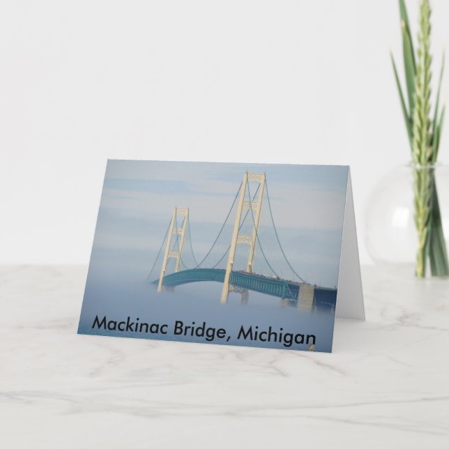Carte Pont Mackinac, Michigan (Devant)