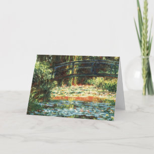 Carte Pont sur l'étang Nénuphar par Claude Monet