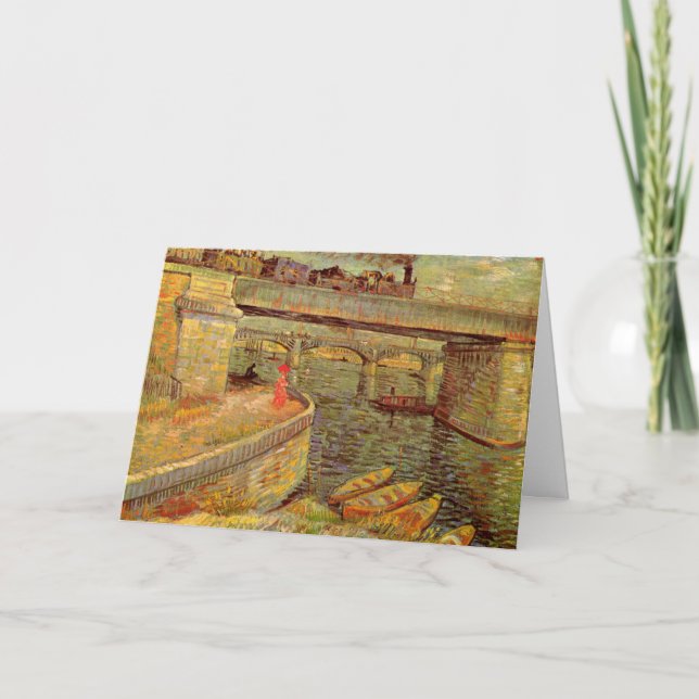 Carte Ponts sur la Seine, Asnières par Vincent van Gogh (Devant)