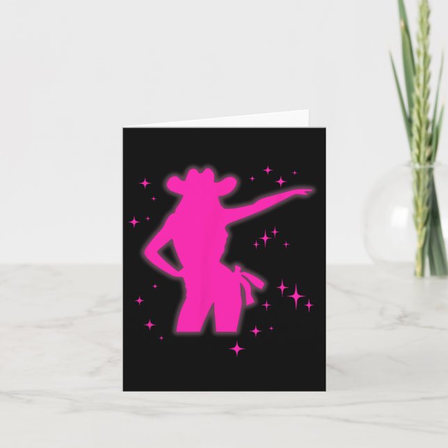 Carte Pony Et Talons Aimer Filles Roses Clubs Disco Nais (Devant)