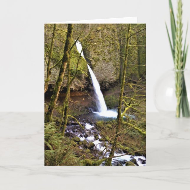 Carte Ponytail Falls, Oregon (Devant)