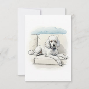 Carte Poodle Note