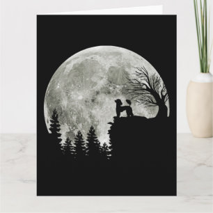 Carte Poodle Sur Mountain Halloween Cadeau Pour Poodle L