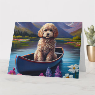 Carte Poodle sur une pagaie : une aventure Pittoresque