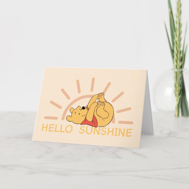 Carte Pooh - Bonjour Sunshine (Devant)