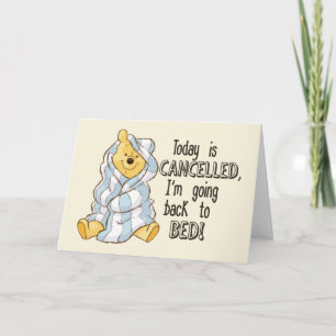 Carte Pooh Le jour est annulé