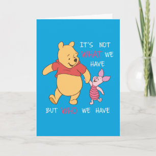 Carte Pooh & Piglet Ce n'est pas ce que nous avons cit