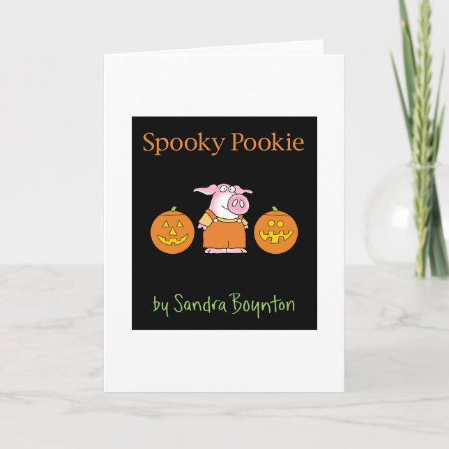 Carte POOKIE éffrayant par Sandra Boynton Card (Devant)