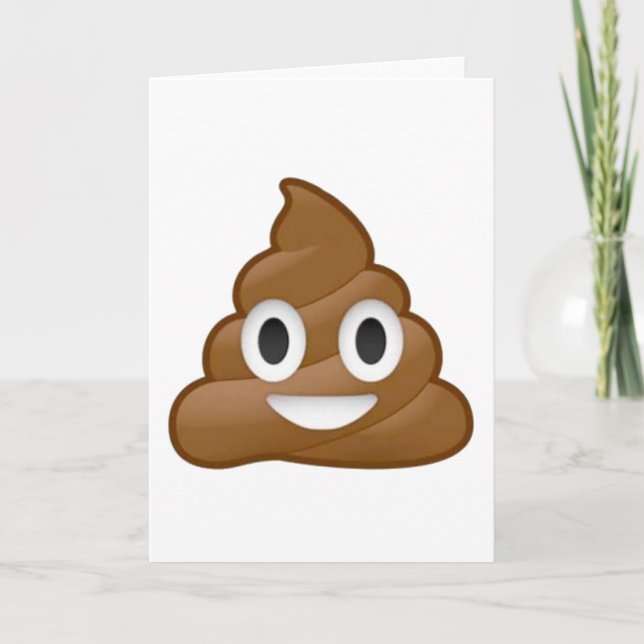 Carte Poop émoji (Devant)