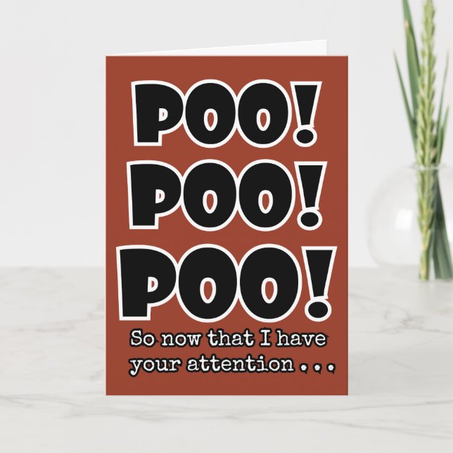 Carte POOP émoji drôle POO mignonette anniversaire de en (Devant)