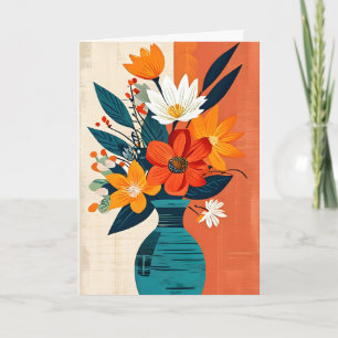 Carte Pop Art Bouquet Fête des Mères