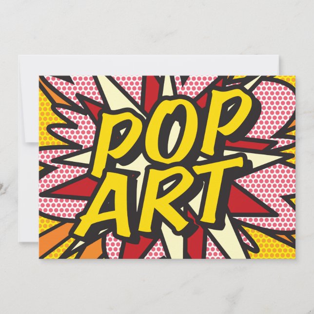 Carte POP ART Fun Retro Comédie Livre Pop Art (Devant)