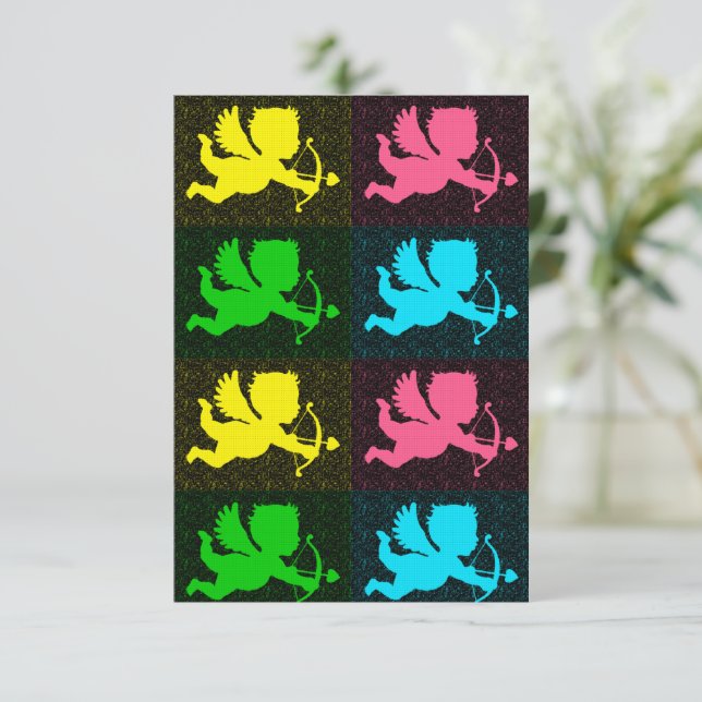 Carte PopArt Cupids (Debout devant)