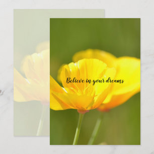 Carte Poppies orange
