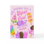 Popsicle Custom Age Girl Super Cool Anniversaire