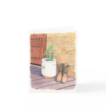 Porche Boots and Cactus