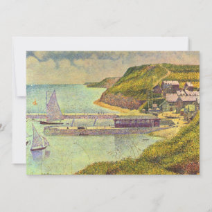 Carte Port-en-Bessin, marée haute par Georges Seurat