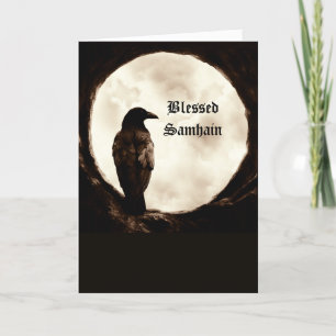 Carte Portail Samhain avec Corw Raven