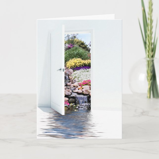 Carte Porte blanche ouverte avec remplissages (Devant)