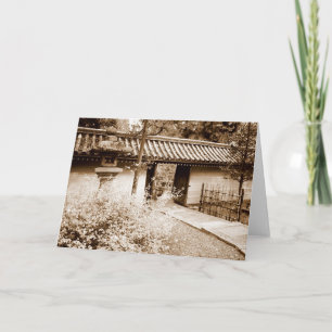 Carte Porte dans un mur japonais