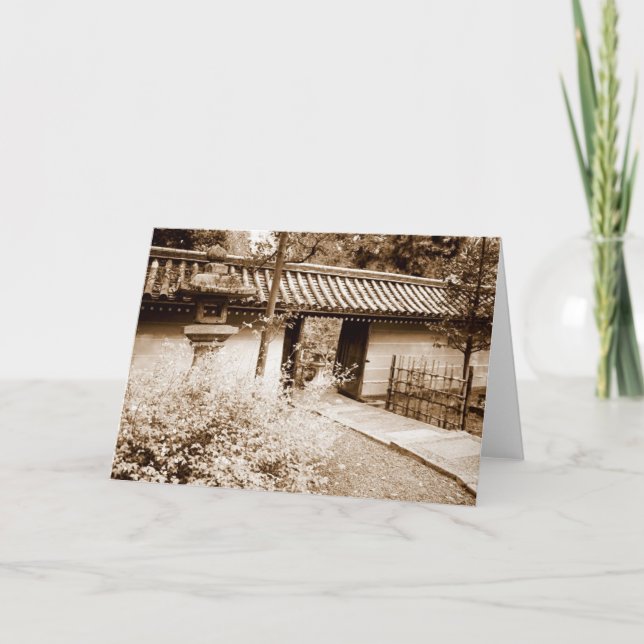 Carte Porte dans un mur japonais (Devant)