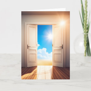 Carte Porte de sympathie avec soleil