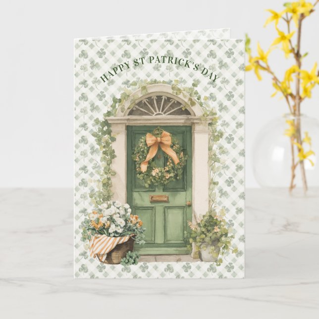 Carte Porte d'entrée irlandaise | Bénédiction irlandaise (Fleur jaune)