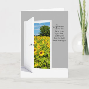 Carte Porte Ouverte Avec Terrain De Tournesol