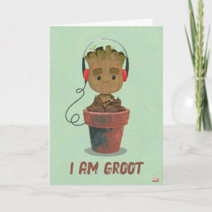 Carte Porter un casque Groot