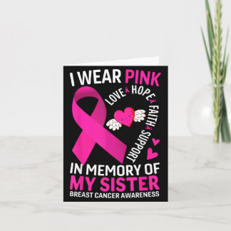 Carte Portez du rose en mémoire du cancer du sein de vot