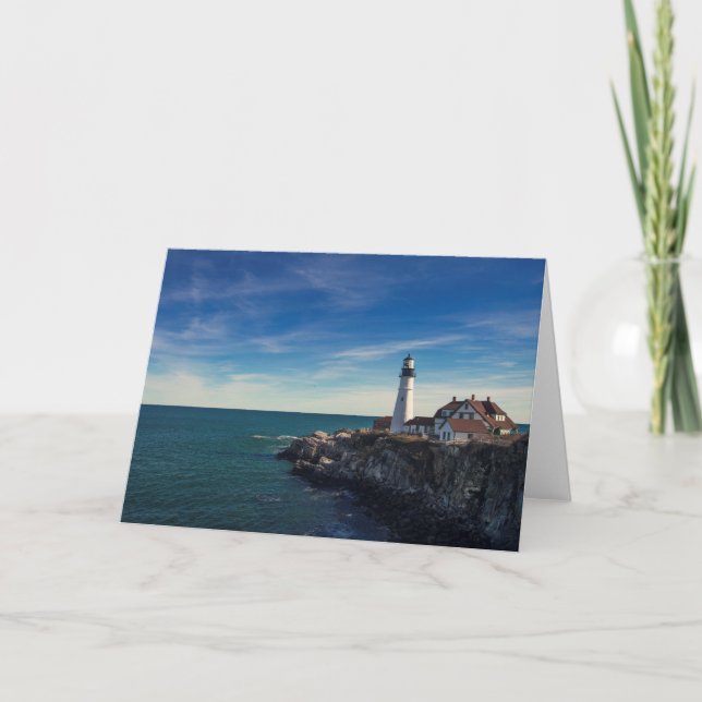 Carte Portland Head Light Blank Grey Card (Devant)