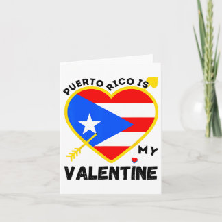 Carte Porto Rico est mon Valentin Saint-Valentin Porto R